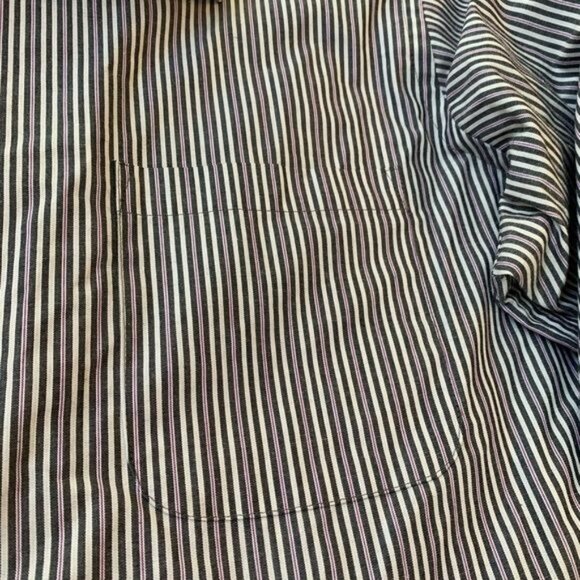 Chaps Stripe Button Up Dress Shirt - Picture 6 of 9